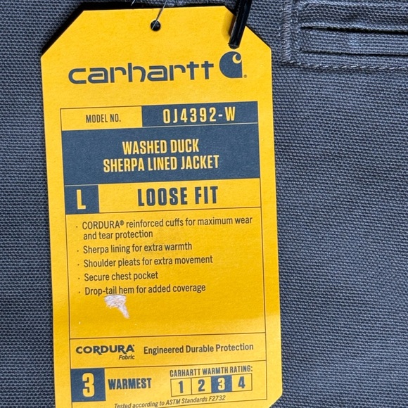 Carhartt Washed Duck Sherpa Lined Jacket - Picture 7 of 8